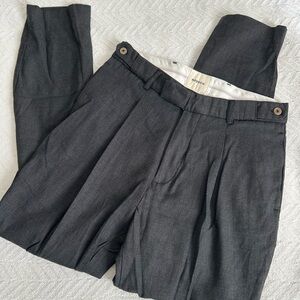 Gray Pleated noyoco Trousers